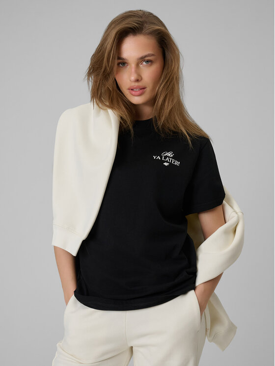 4F 4F T-Shirt WINTER CLUB Czarny Loose Fit