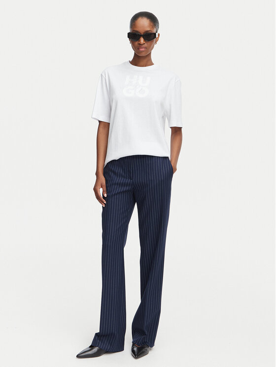 HUGO HUGO T-shirt Dashire_5 50566678 Bijela Relaxed Fit