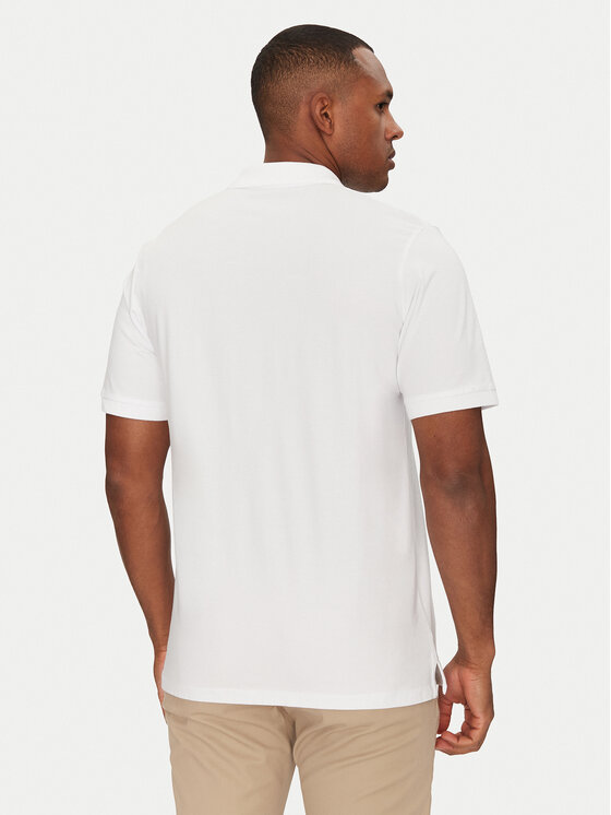 Jack&Jones Jack&Jones Тениска с яка и копчета Jaxon 12268227 Бял Regular Fit