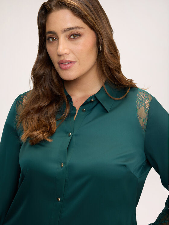 Fiorella Rubino Fiorella Rubino Camicia 5039T001573N035 Verde Regular Fit