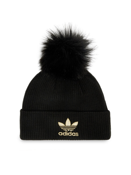 Căciulă adidas Faux Fur Pompom Beanie H35531 Negru