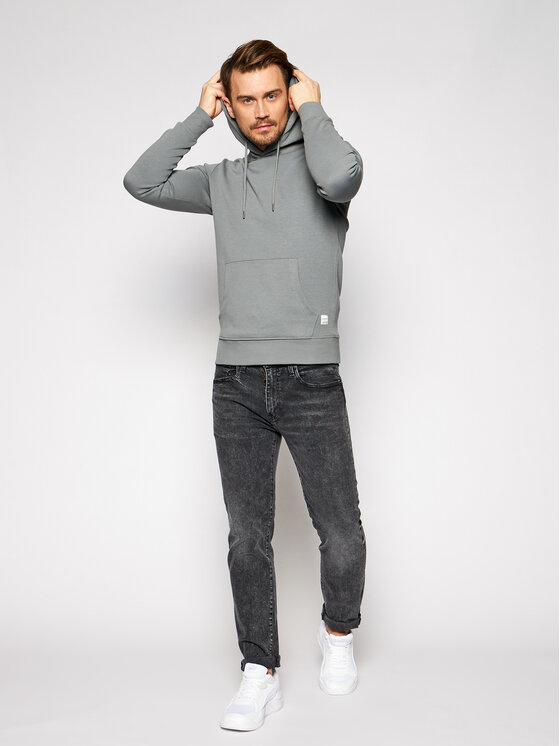 Jack&Jones Jack&Jones Džemperis ar kapuci Basic 12182537 Pelēks Regular Fit