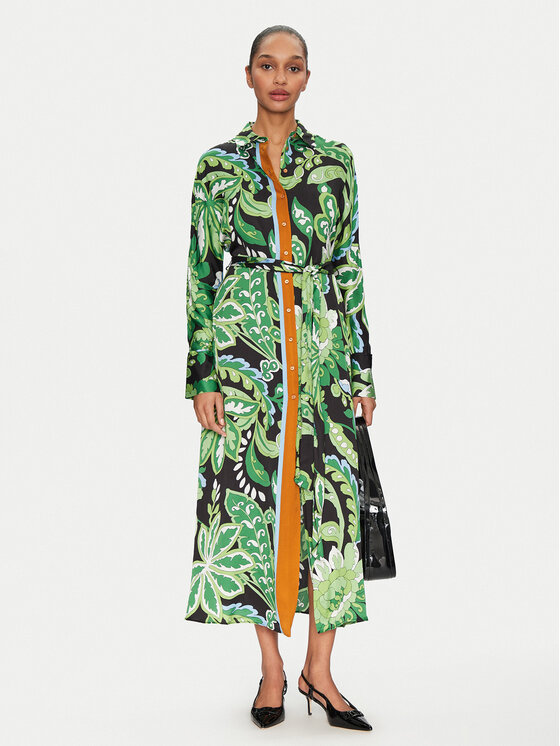 LOLA CASADEMUNT LOLA CASADEMUNT Vestito chemisier MS2516019 Verde Regular Fit