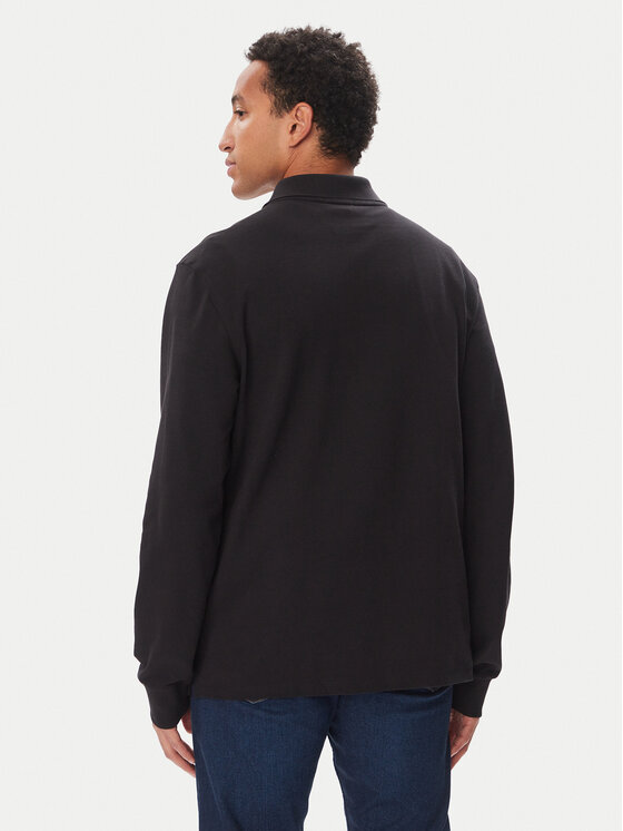Calvin Klein Jeans Calvin Klein Jeans Тениска с яка и копчета LV04RH263G Черен Regular Fit