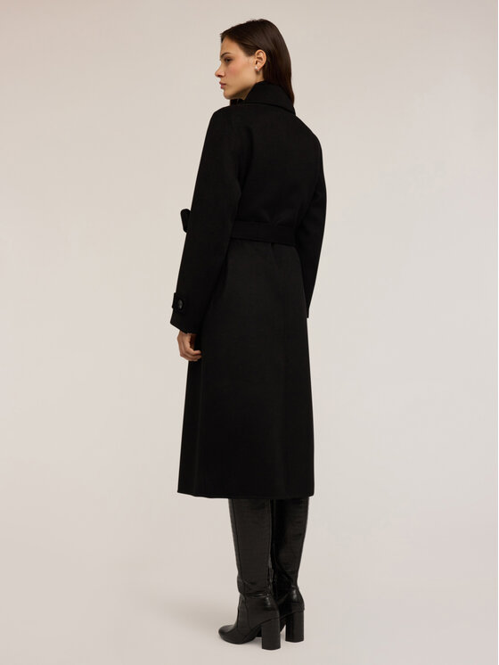 Motivi Motivi Cappotto di lana 0082Q000600N033 Nero Regular Fit