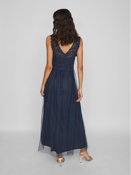 Vila Vila Õhtune kleit Lynnea 14052673 Tumesinine Regular Fit