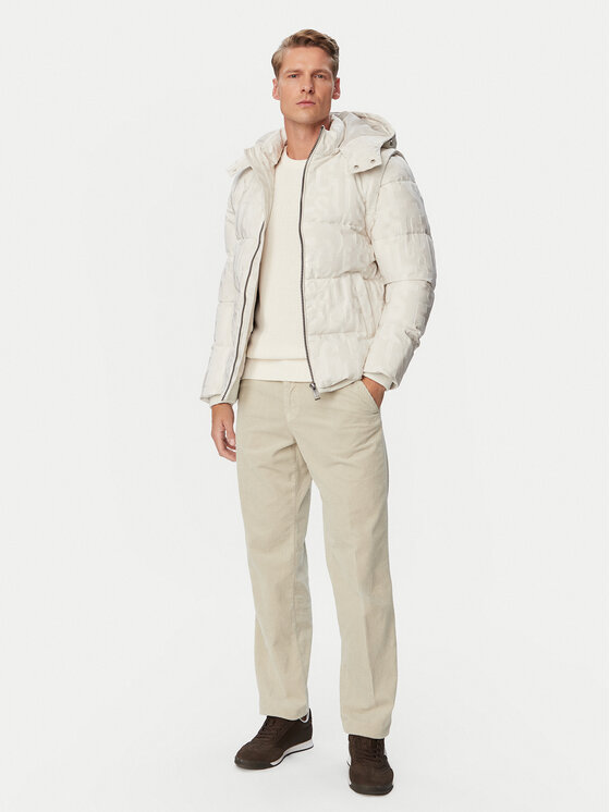Guess Guess Зимно яке M6BL38 W4149 Кремав Regular Fit