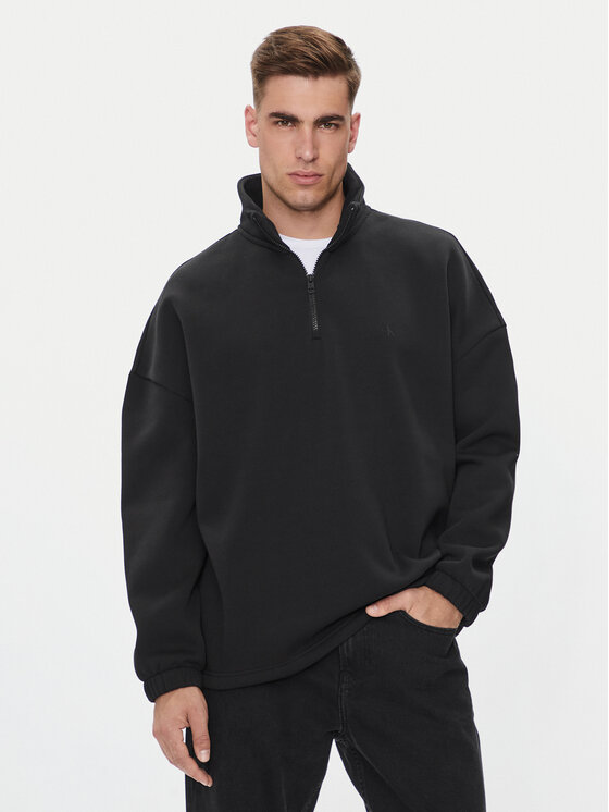 Calvin Klein Jeans Bluză Colorblock J30J325640 Negru Relaxed Fit