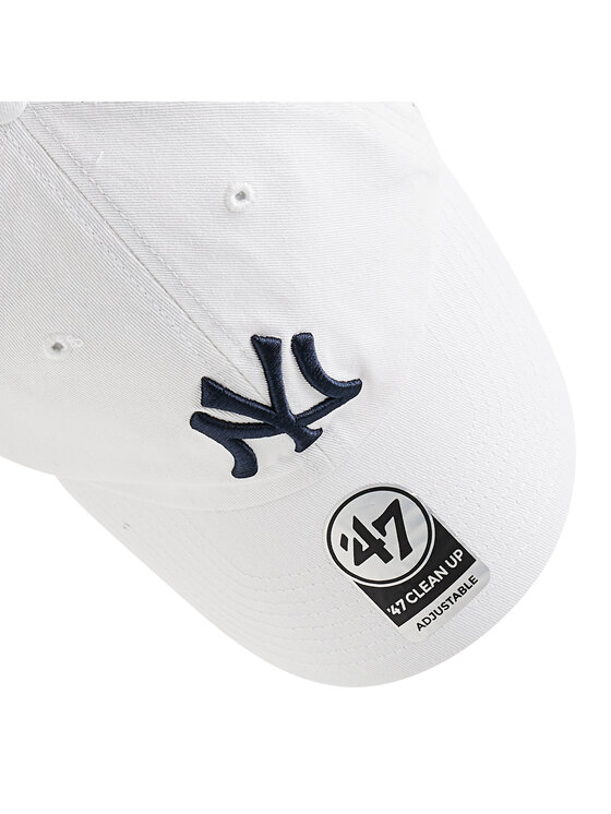 47 Brand 47 Brand Czapka z daszkiem New York Yankees 47 Clean Up B-RGW17GWS-WHA Biały