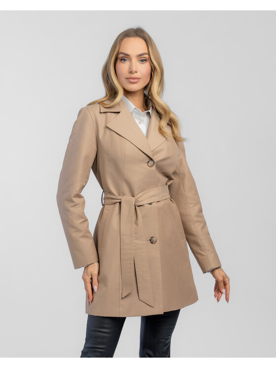 Salme Salme Trenčkot Lena Hnedá Regular Fit