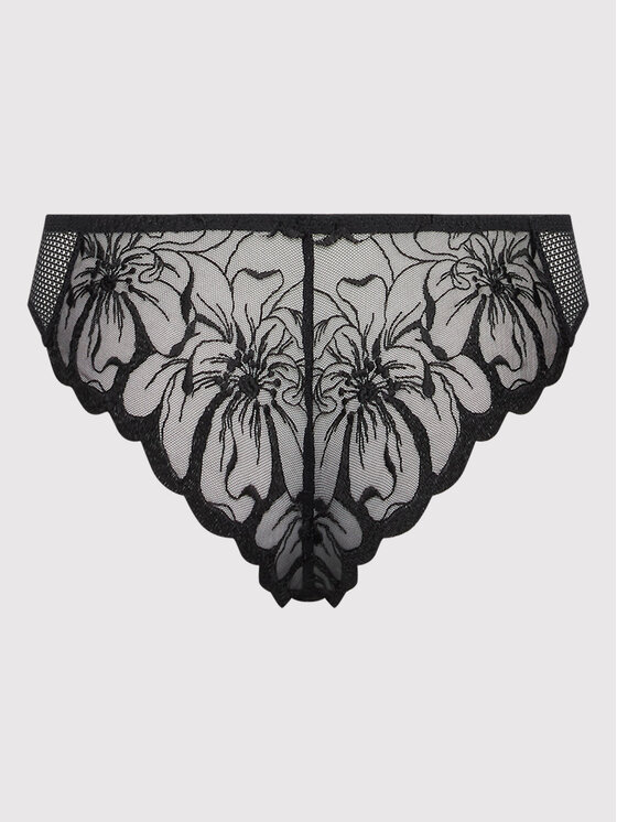 Chantelle Chantelle Στρίνγκ Fleurs C12M90 Μαύρο