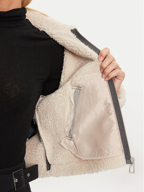 ONLY ONLY Bunda z imitace kůže Betty 15322046 Šedá Regular Fit