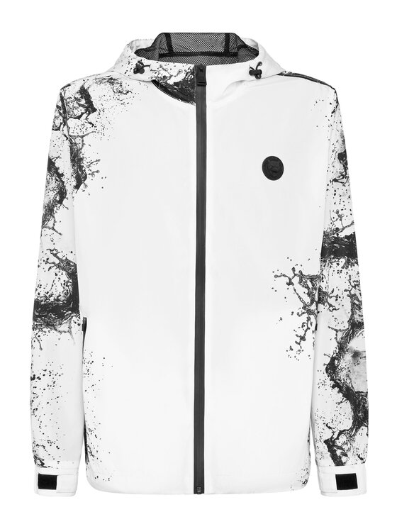 Plein Sport Plein Sport Giacca a vento 28349 Bianco Regular Fit