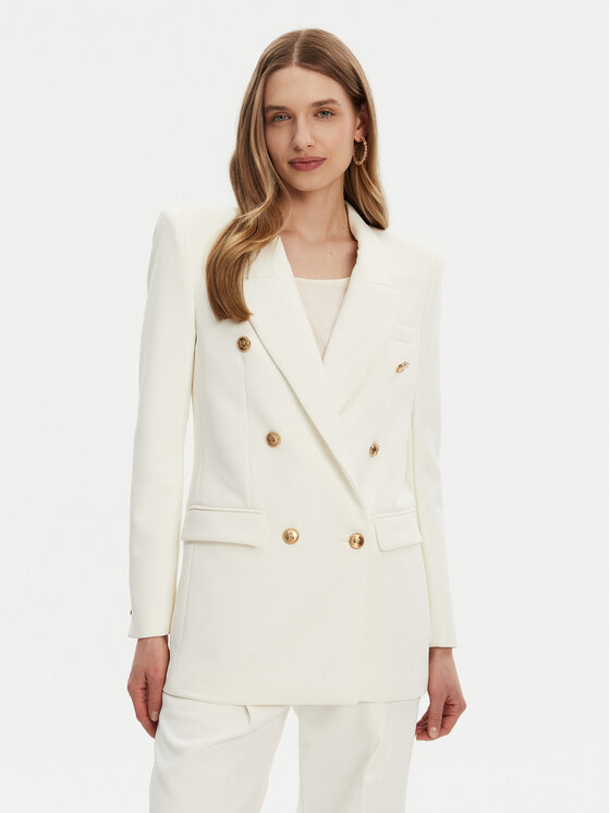 Elisabetta Franchi Elisabetta Franchi Sako GI-147-51E2 -V700 Bílá Regular Fit