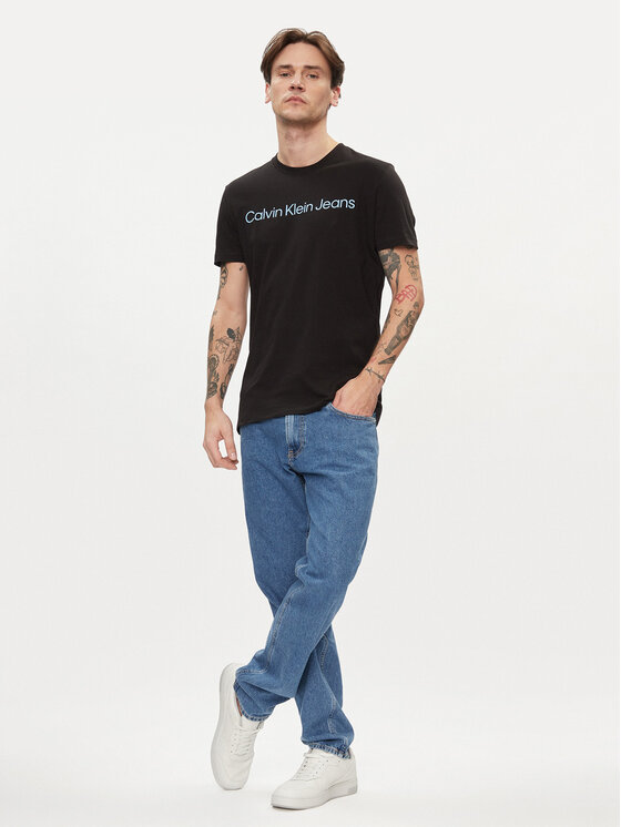 Calvin Klein Jeans Calvin Klein Jeans Marškinėliai J30J322344 Juoda Slim Fit