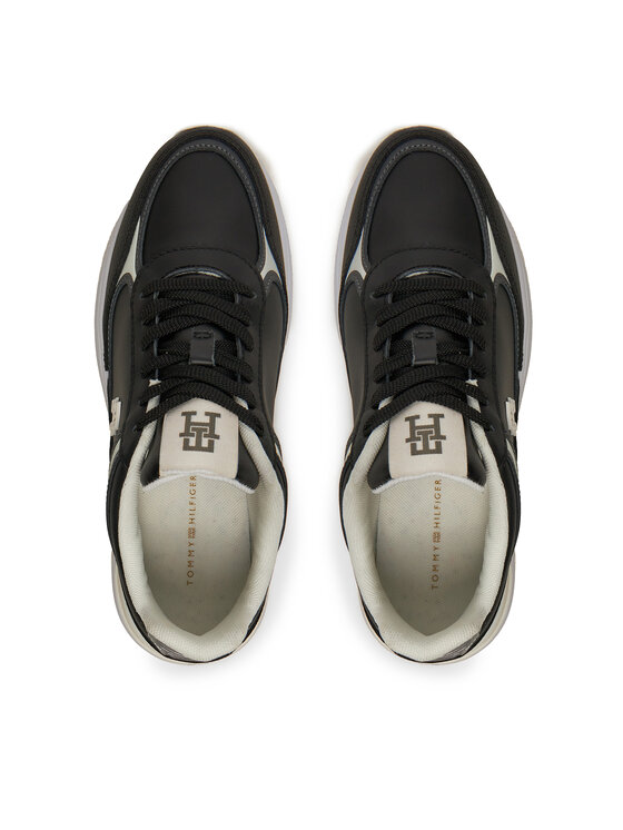 Tommy Hilfiger Tommy Hilfiger Tenisice Casual Fashion Runner FW0FW08325 Crna