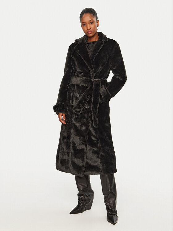 BARDOT Pelliccia Faux 59622JB Nero Regular Fit, taglia : M
