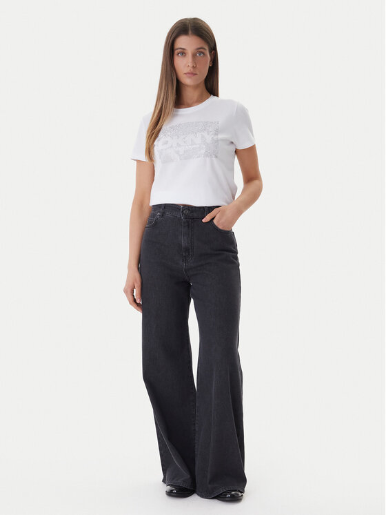 DKNY DKNY Póló DJ6T1701 Fehér Regular Fit