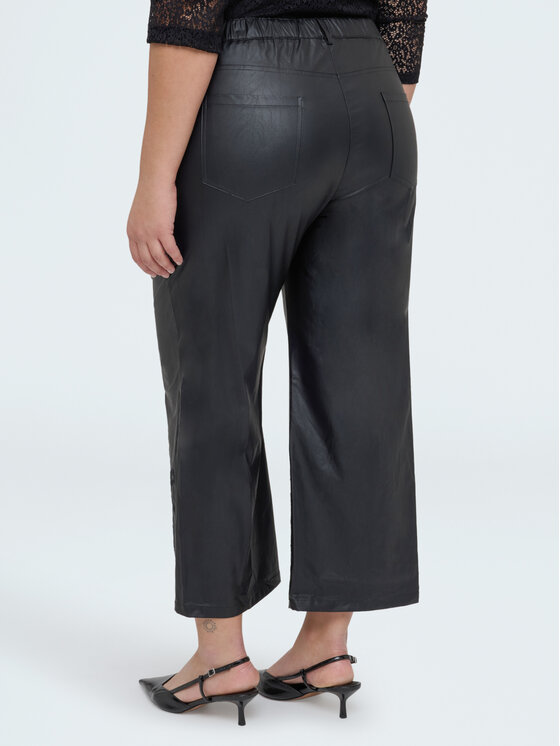 Fiorella Rubino Fiorella Rubino Pantaloni di tessuto P300T005307N033 Nero Cropp Fit