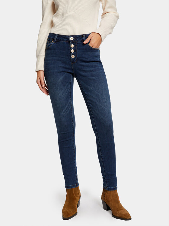 Morgan Morgan Jeansy 241-PMIRA Tmavomodrá Skinny Fit