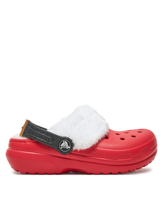 Şlapi Crocs Classic Lined Santa Clog K 210931 Roșu