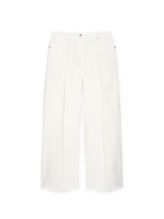Fiorella Rubino Fiorella Rubino Pantaloni di tessuto P550T204792N011 Bianco Flare Fit