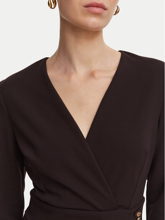 Rinascimento Rinascimento Coctailkleid CFC0131143003 Dunkelbraun Regular Fit