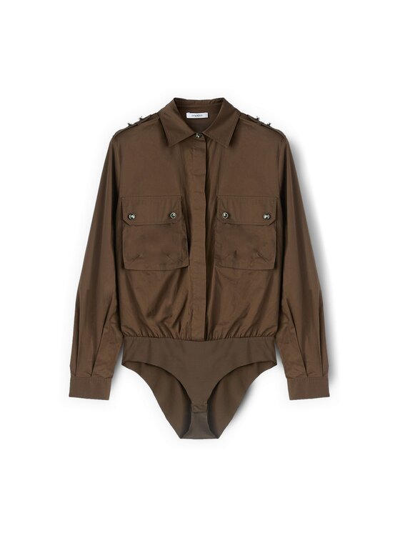 Motivi Motivi Camicia 5000Q000886N035 Verde Regular Fit