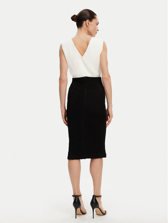DKNY DKNY Sukienka koktajlowa DD4KWD80 Czarny Slim Fit