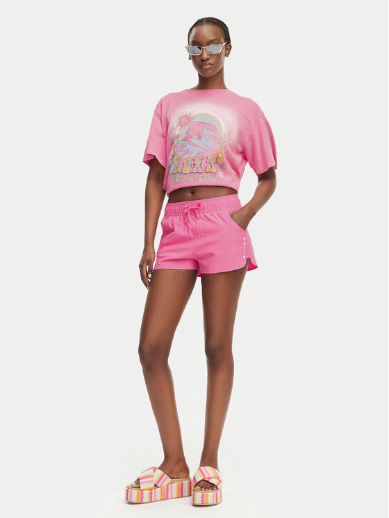 Roxy Roxy Sportske kratke hlače ERJBS03298 Svijetlo roza Regular Fit