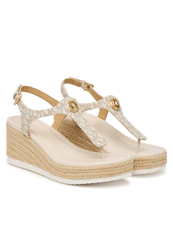 MICHAEL Michael Kors MICHAEL Michael Kors Espadrilles Val Thong Wedge 40S6VAMS1B Ekru