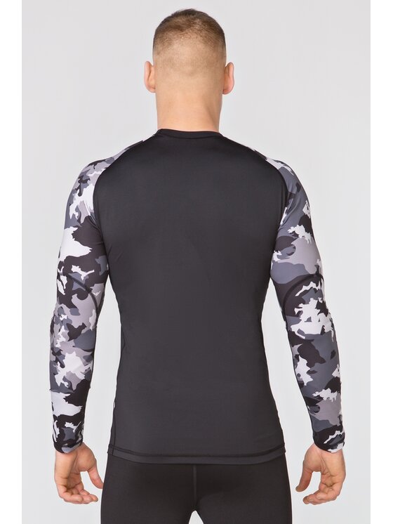 ROUGH RADICAL ROUGH RADICAL Koszulka techniczna FURIOUS ARMY LS Czarny Slim Fit