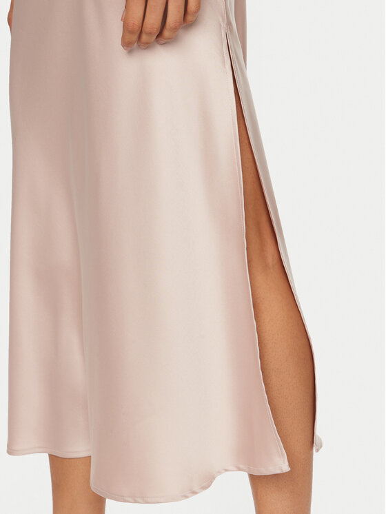 ViCOLO ViCOLO Cocktail obleka TB0135 Roza Regular Fit