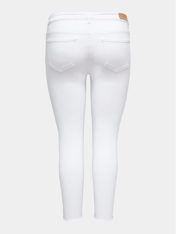 ONLY Carmakoma ONLY Carmakoma Traperice Willy 15176825 Bijela Skinny Fit