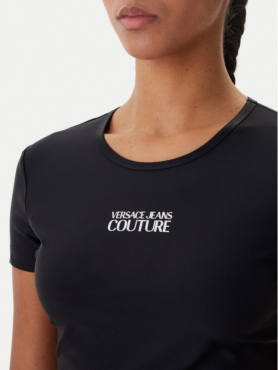 Versace Jeans Couture Versace Jeans Couture Футболка 80HAH6A2 J0128 Чорний Slim Fit