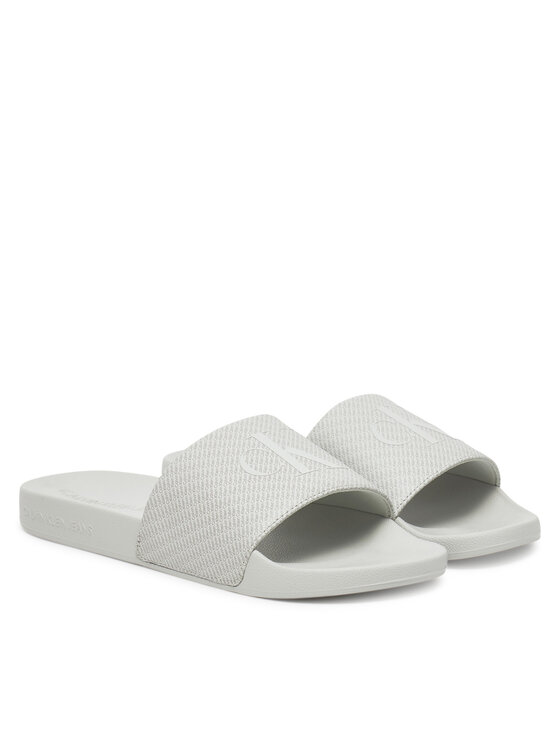 Calvin Klein Jeans Calvin Klein Jeans Klapki Slide Aop Print YM0YM01269 Szary