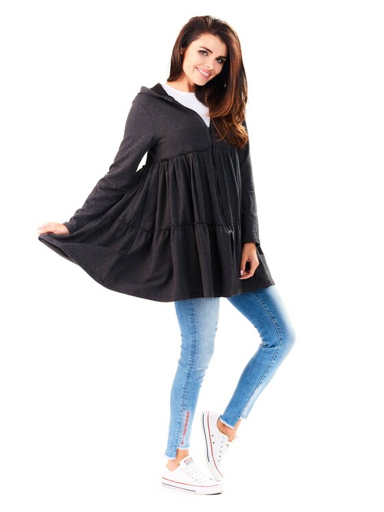 Infinite You Infinite You Mikina M139 Šedá Basic Fit