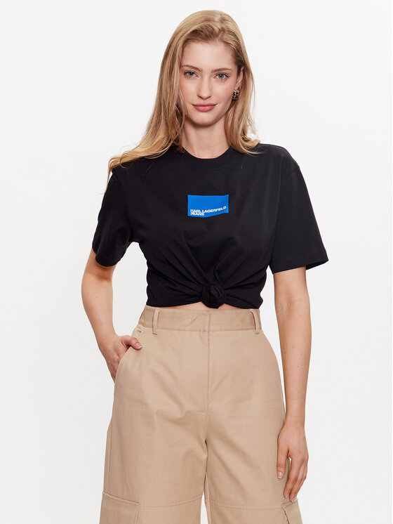 Karl Lagerfeld Jeans Karl Lagerfeld Jeans T-Shirt 231J1706 Schwarz Regular Fit