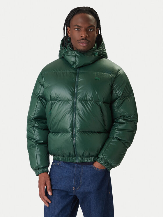 Lacoste Lacoste Geacă din puf BH5096 Verde Regular Fit