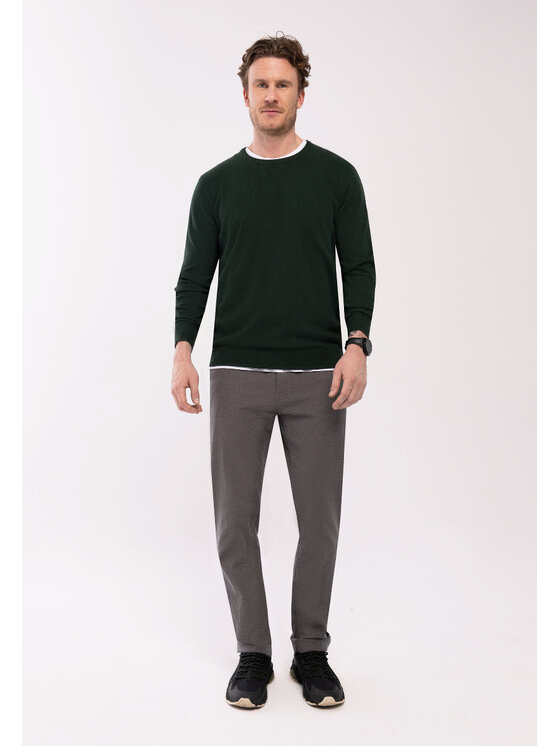 Volcano Volcano Sweter M03161-W24 Zielony Regular Fit