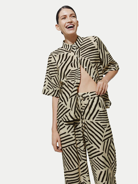 Vila Vila Риза Sasja 14102850 Бежов Loose Fit