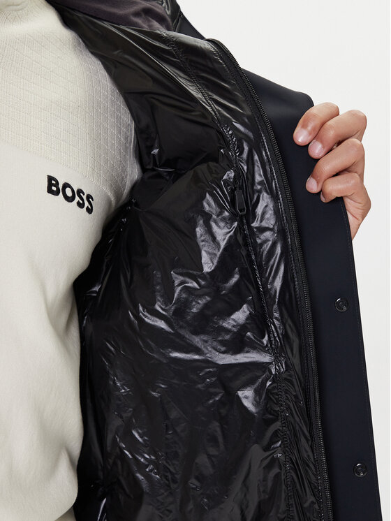 BOSS BOSS Пухено яке Hysolite 50544323 Черен Regular Fit