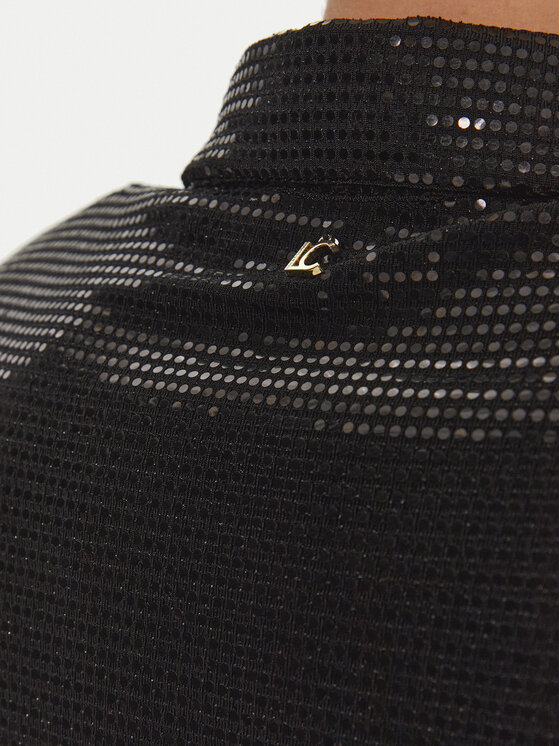 LOLA CASADEMUNT LOLA CASADEMUNT Cocktail obleka LF2416003 Črna Regular Fit