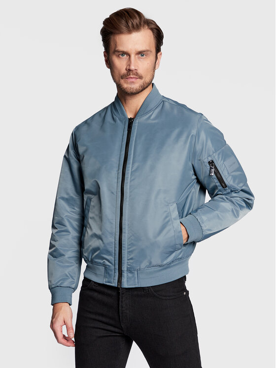 Calvin Klein Calvin Klein Bomber dzseki Hero K10K109907 Kék Relaxed Fit