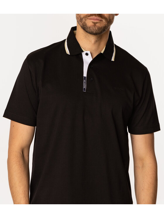Lee Cooper Lee Cooper Polo RONNIE 4100 Czarny Regular Fit