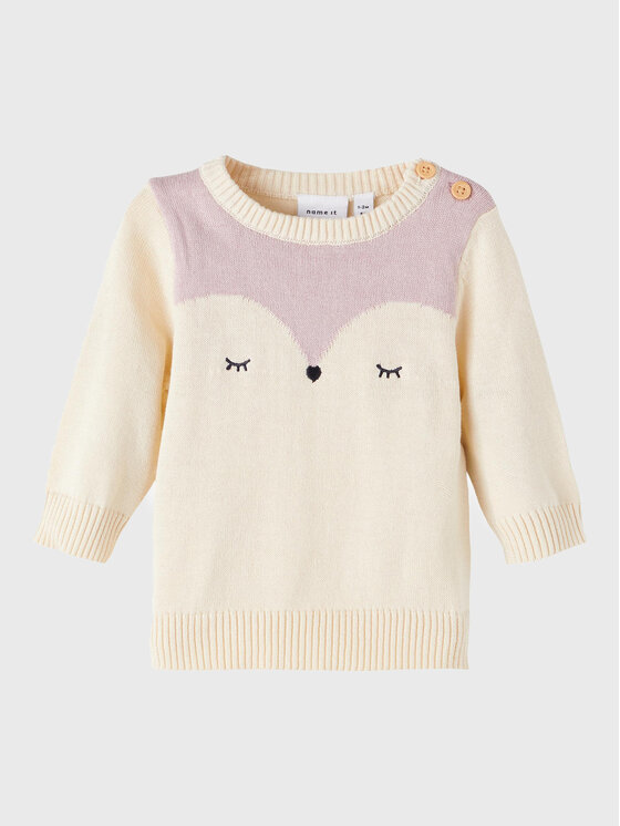 NAME IT NAME IT Pullover 13207072 Écru Regular Fit