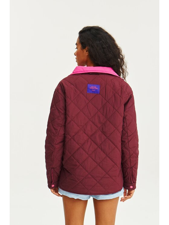 NAOKO NAOKO Prechodná bunda Poppy Punkberry Bordová Regular Fit