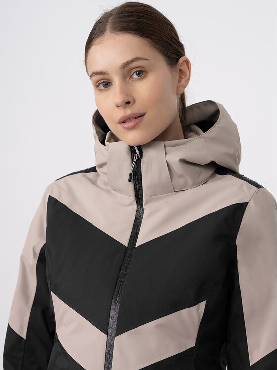 4F 4F Skijaška jakna 4FAW23TTJAF338 Bež Slim Fit