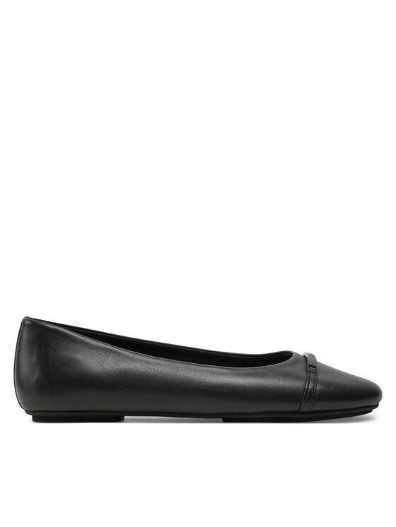 Calvin Klein Calvin Klein Baleríny Ballerina W/M Bar Lth HW0HW02145 Černá