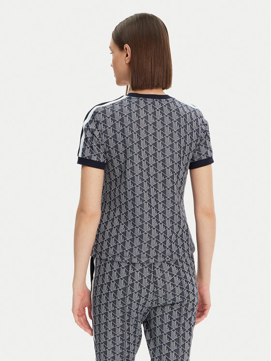 Lacoste Lacoste T-särk TF3244 Tumesinine Slim Fit